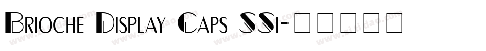 Brioche Display Caps SSi字体转换